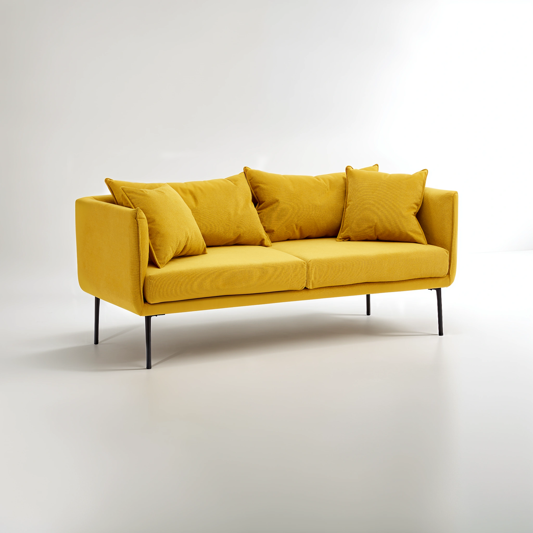 Kolding Two Seater Yellow Sofa