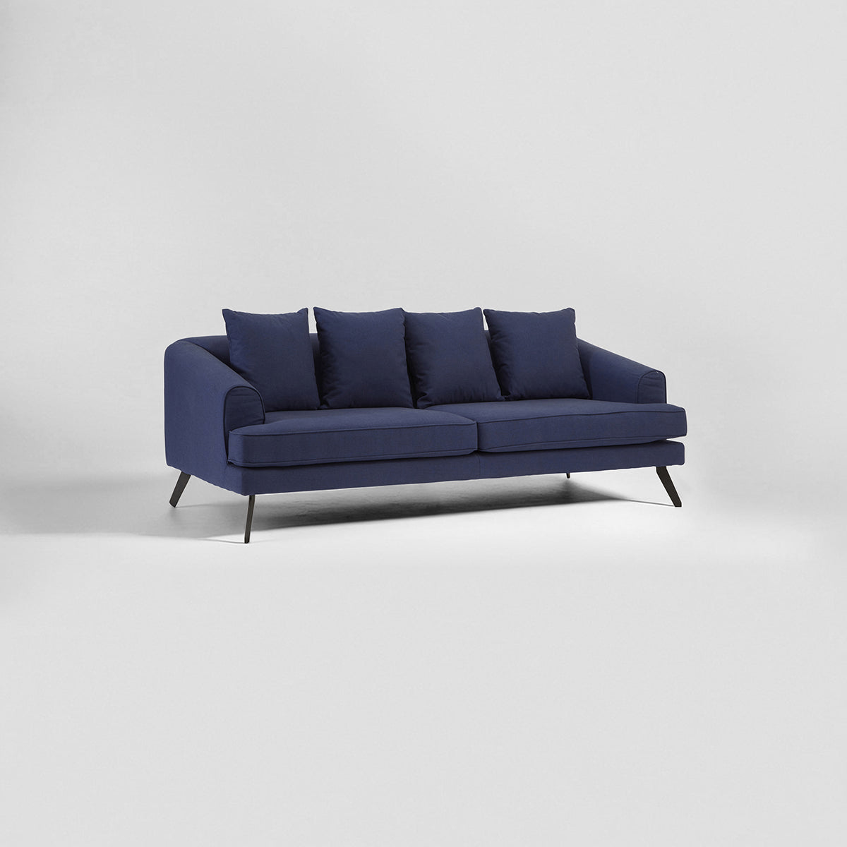 Mylo 3 Seater Navy Fabric Sofa