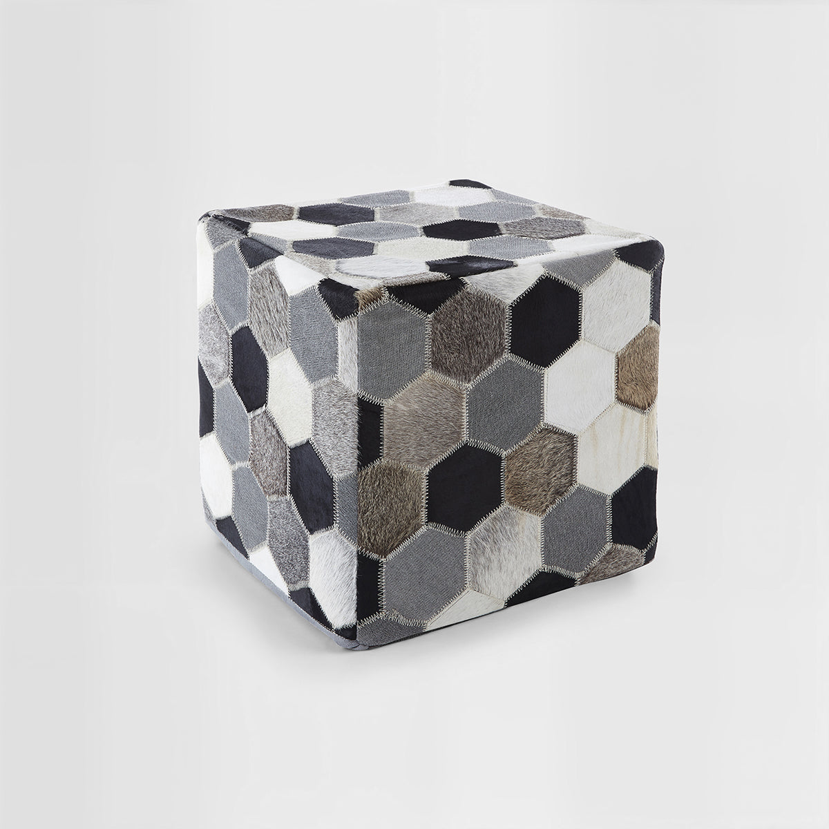 Safira Patchwork Pouffe