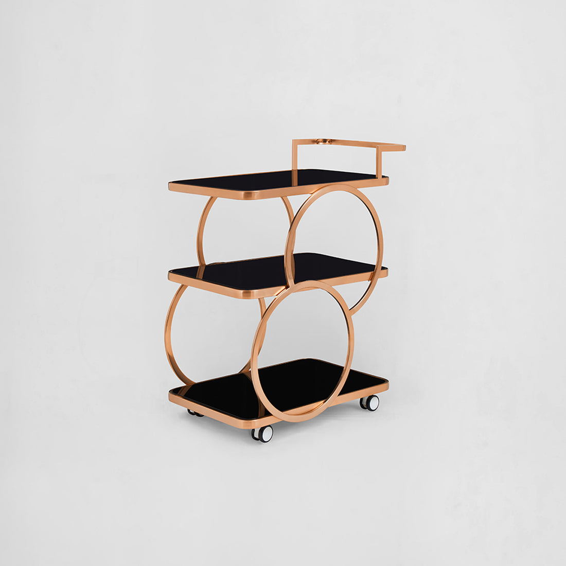 Alvaro Rose Gold Drinks Trolley