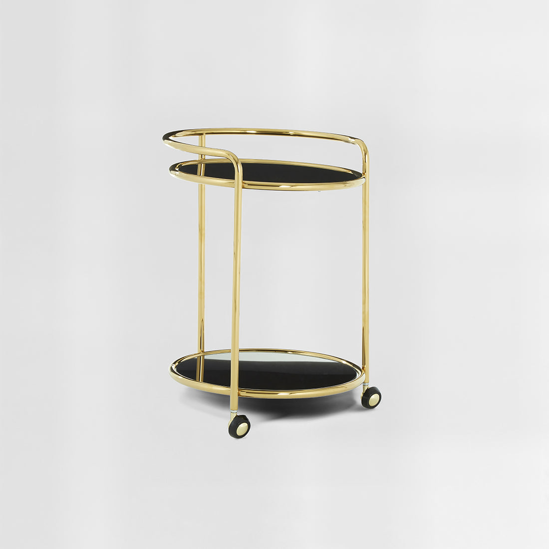 Novo Round Gold Finish Trolley