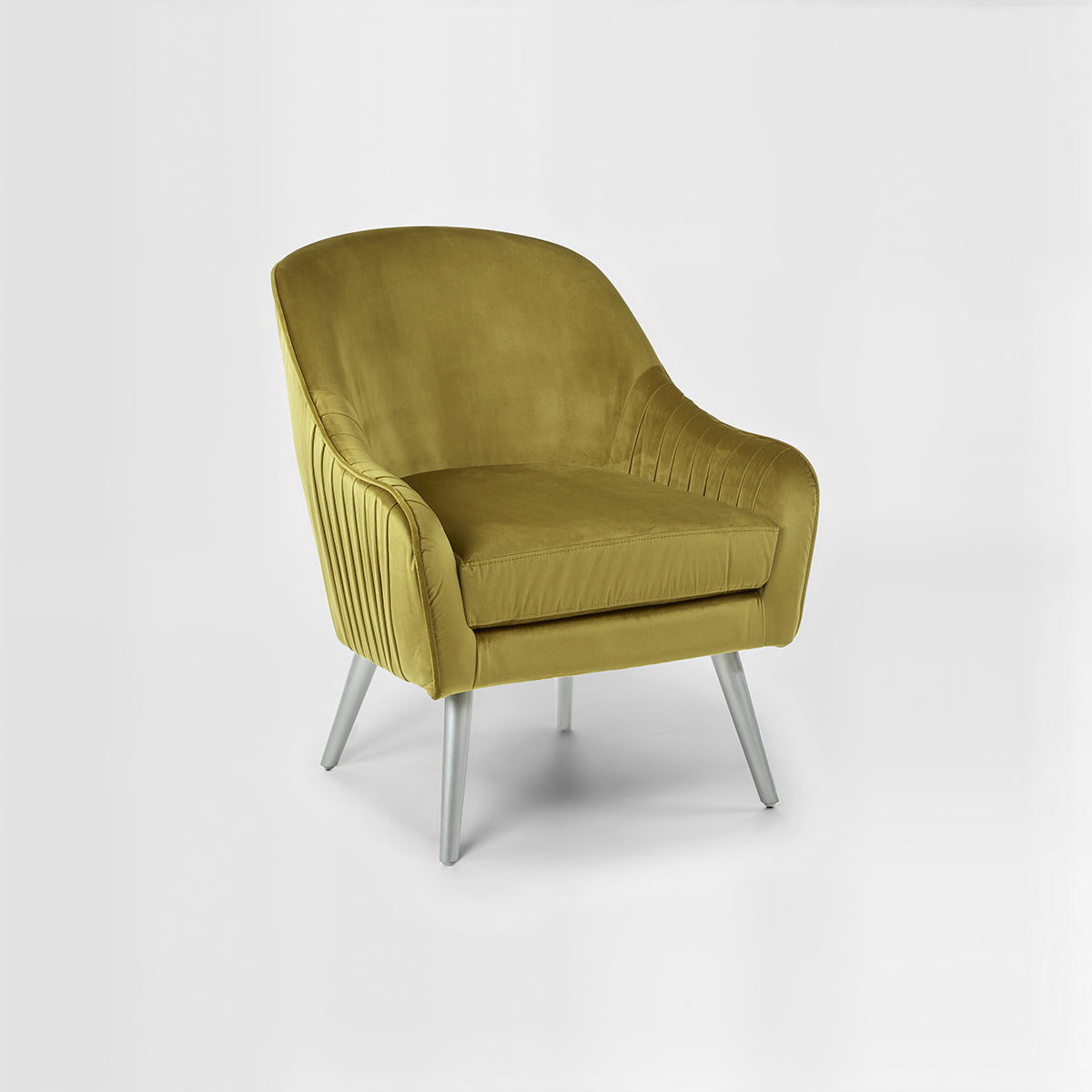 Louxor Mustard Velvet Armchair