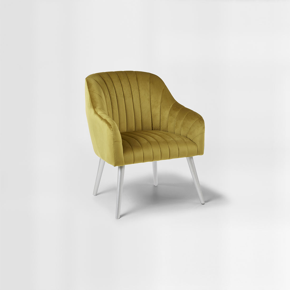 Louxor Mustard Fabric Armchair