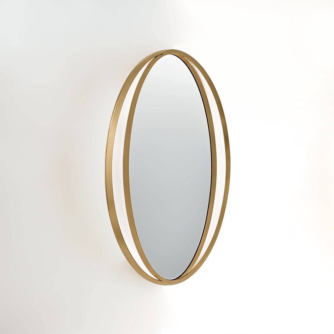 Trento Double Ring Design Wall Mirror