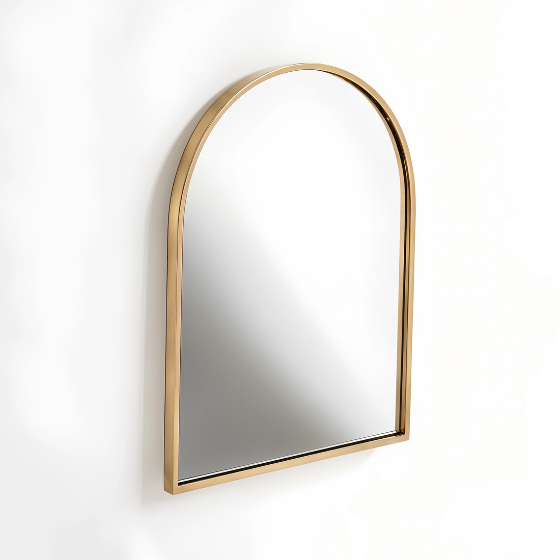 Trento Gold Finish Metal Wall Mirror