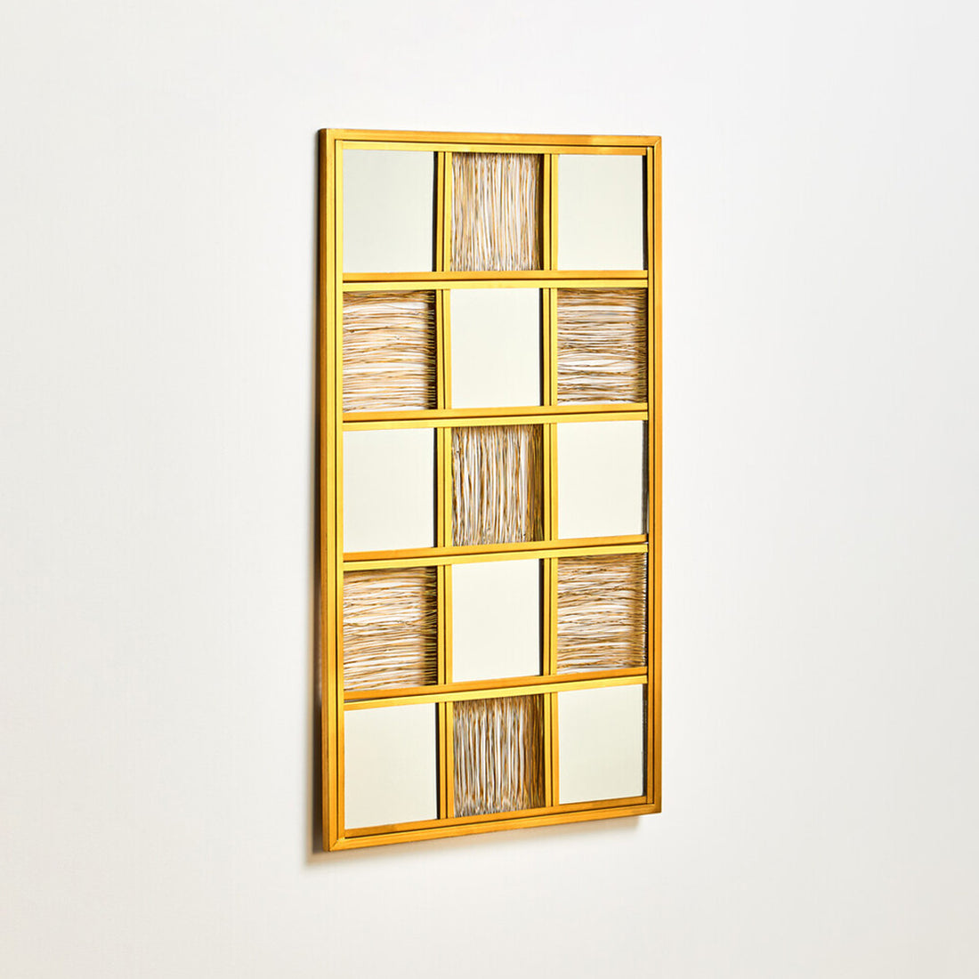 Enzo Gold Wire Wall Mirror