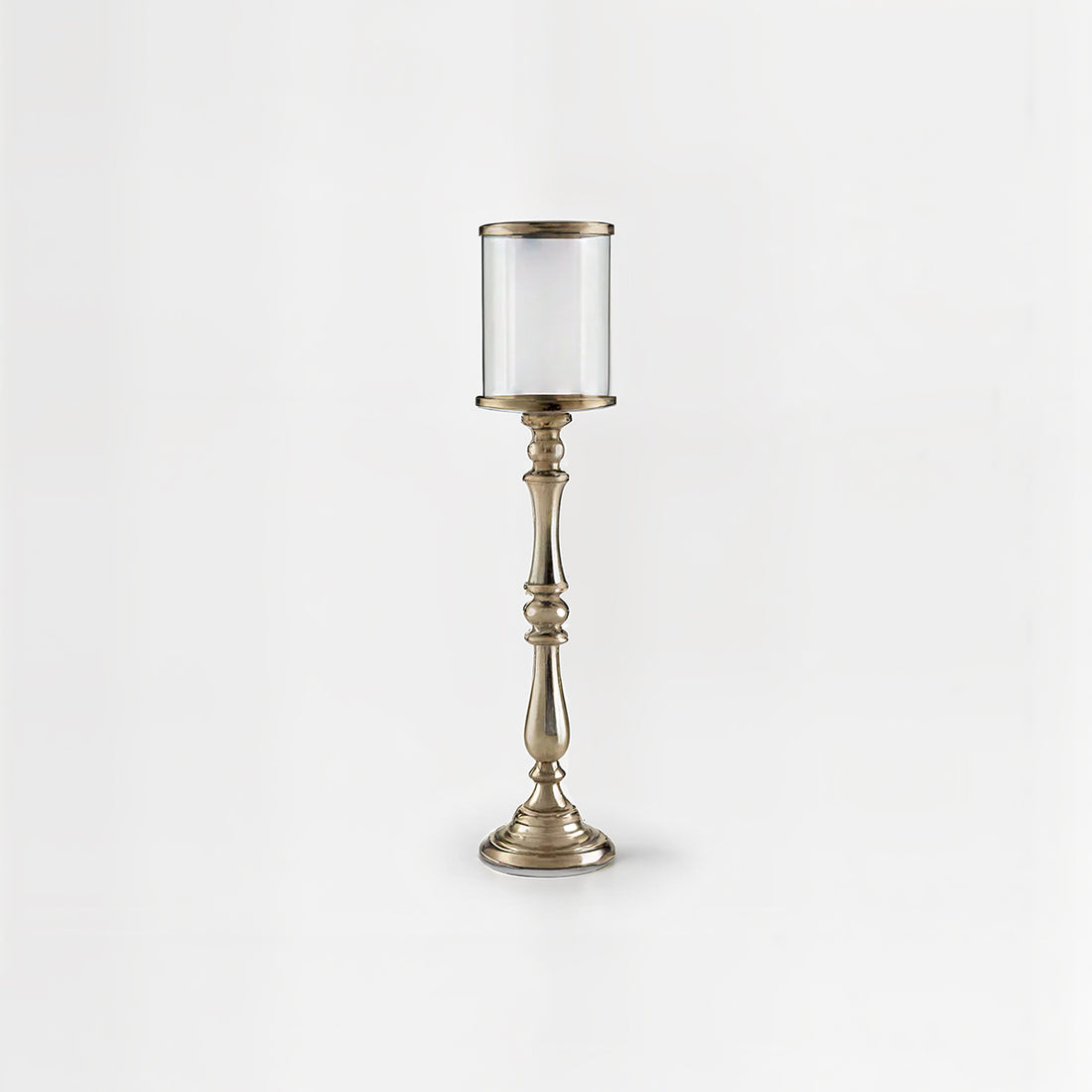 Kensington Townhouse Small Nickel Candle Holder