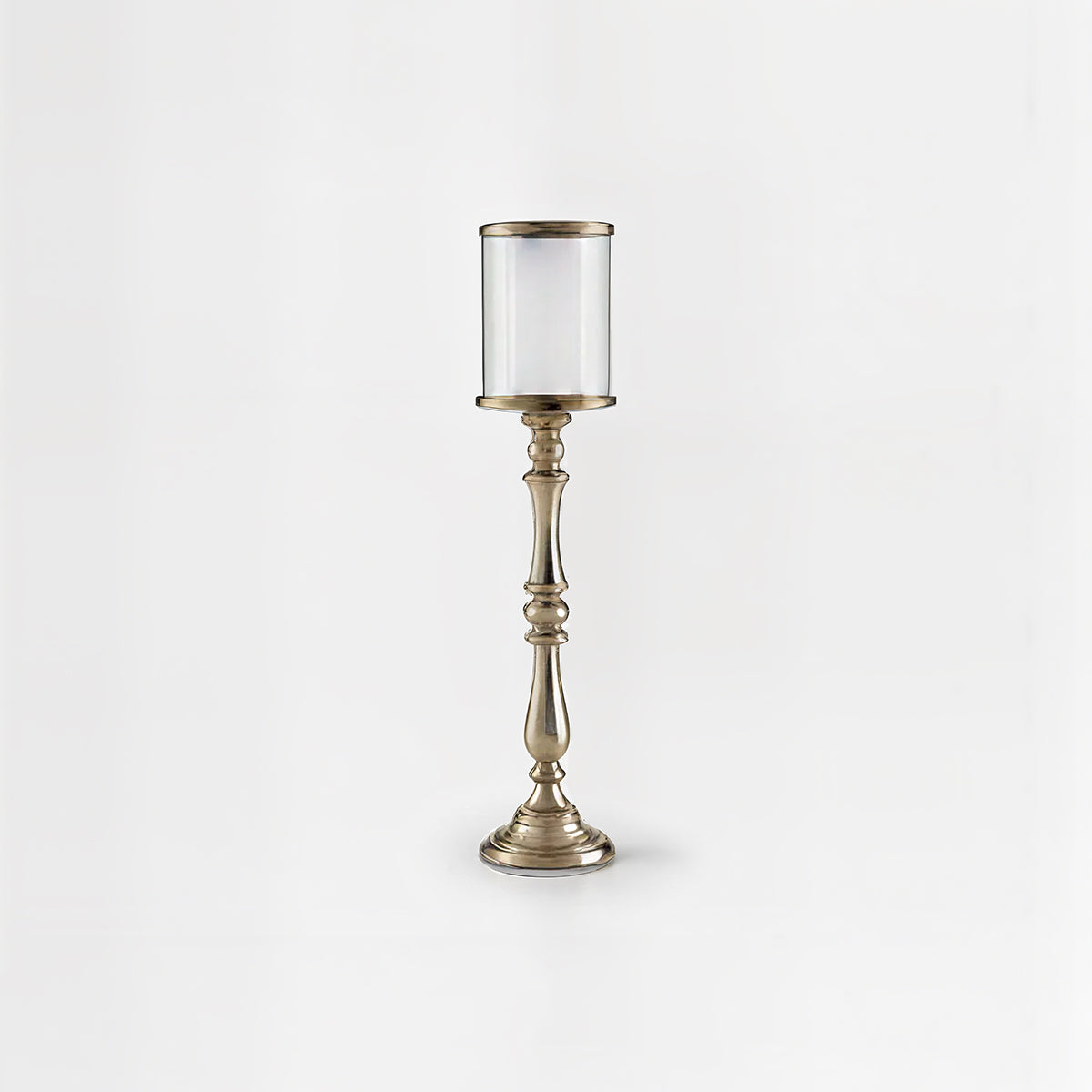 Kensington Townhouse Small Nickel Candle Holder