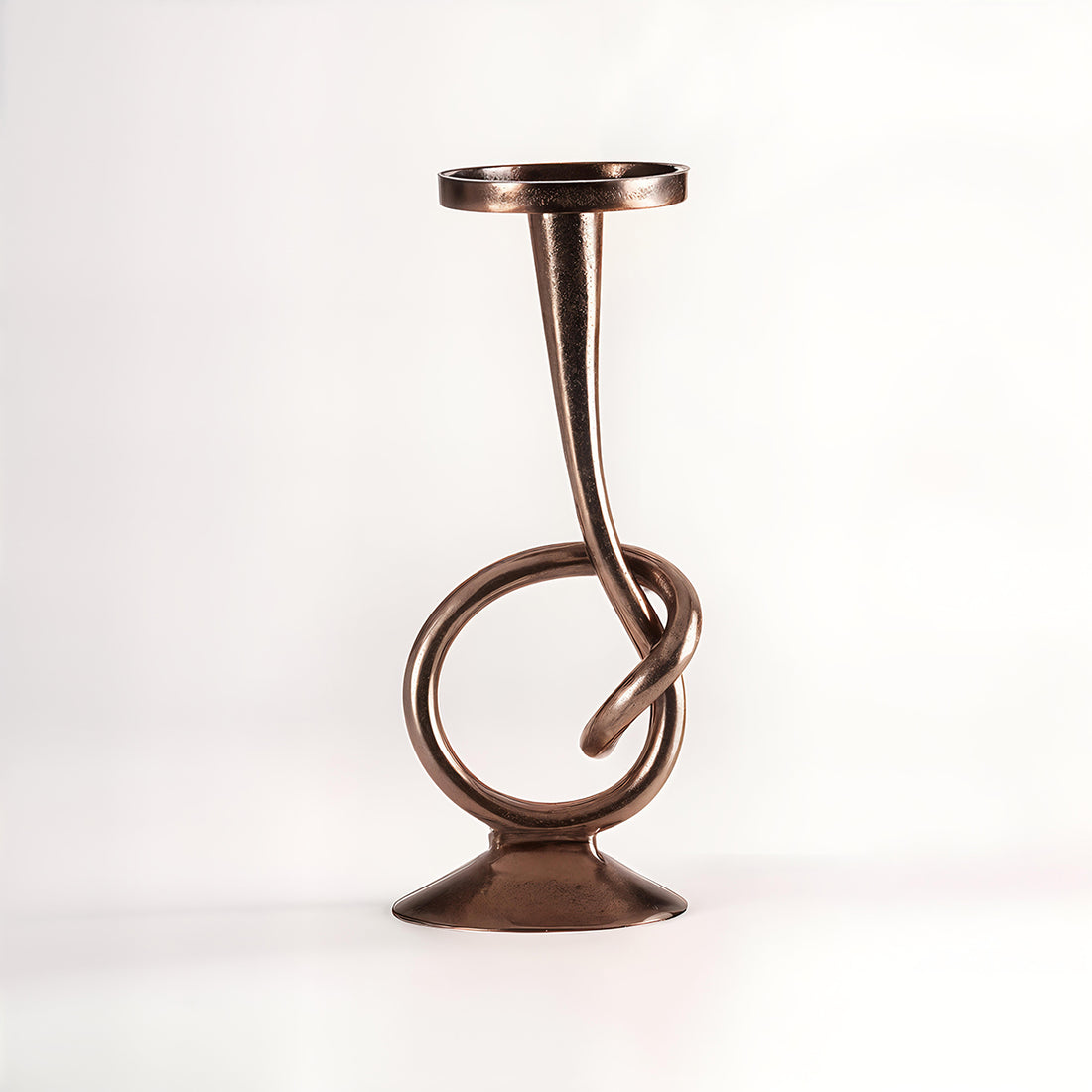 Kensington Townhouse Twist Bronze Candle Holder