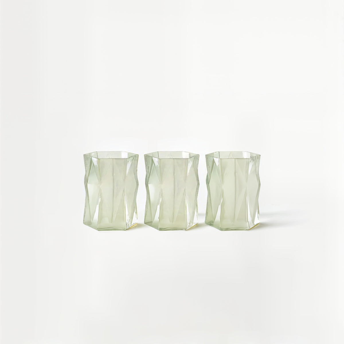 Rambia Set Of 3 Iridescent Candle Holders