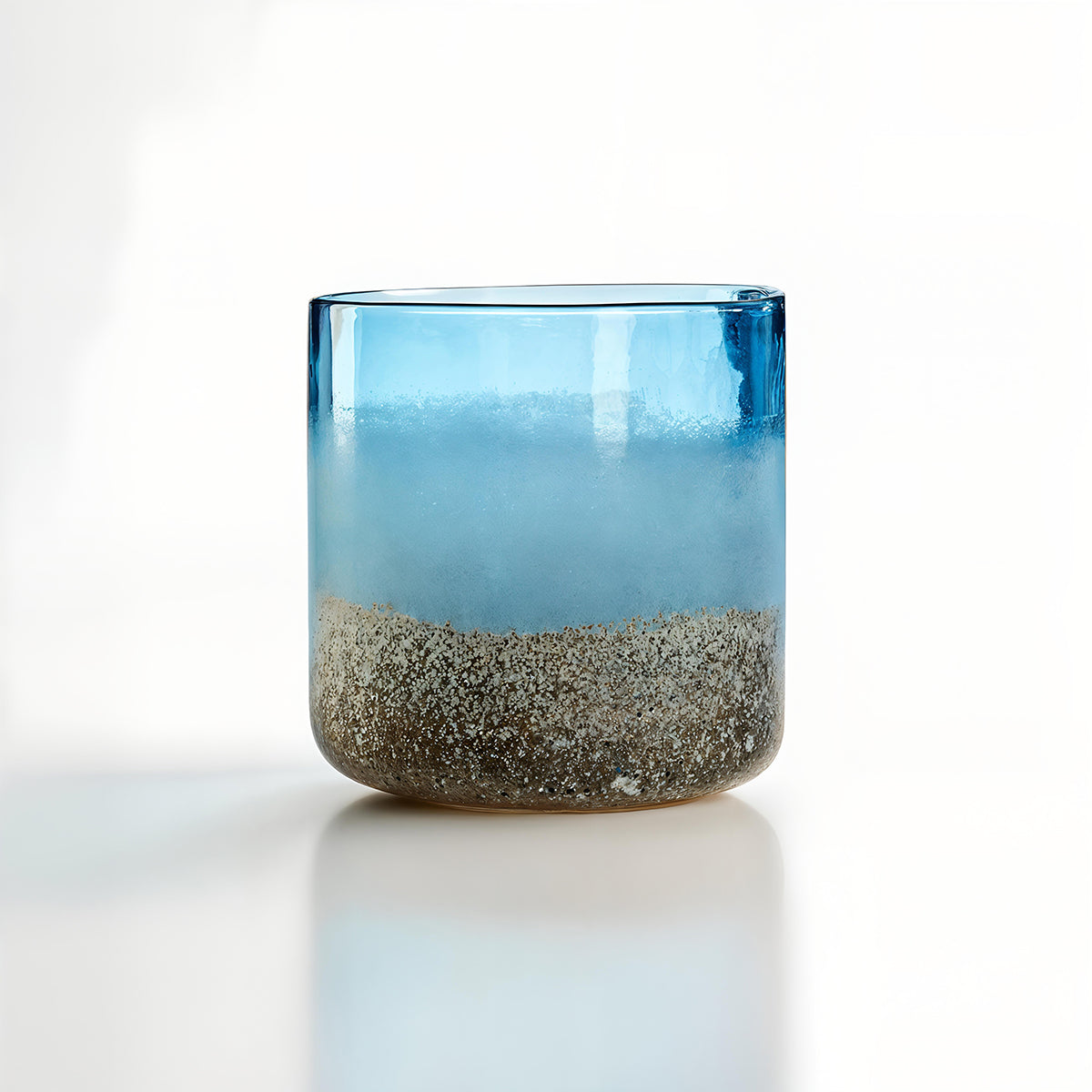 Chiara Small Blue Sand Effect Vase