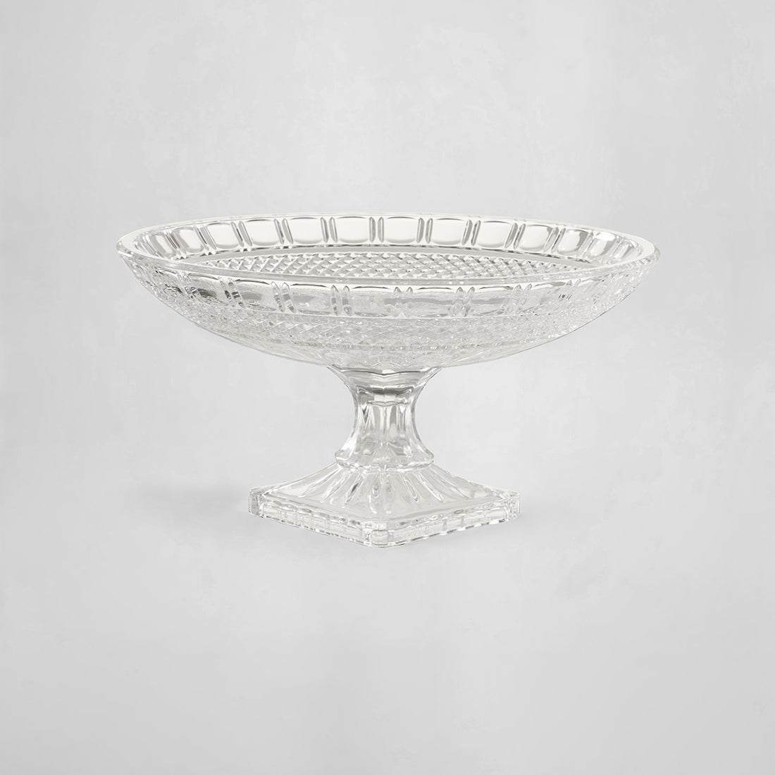 Savita Clear Glass Fruit Bowl with Wide Lip