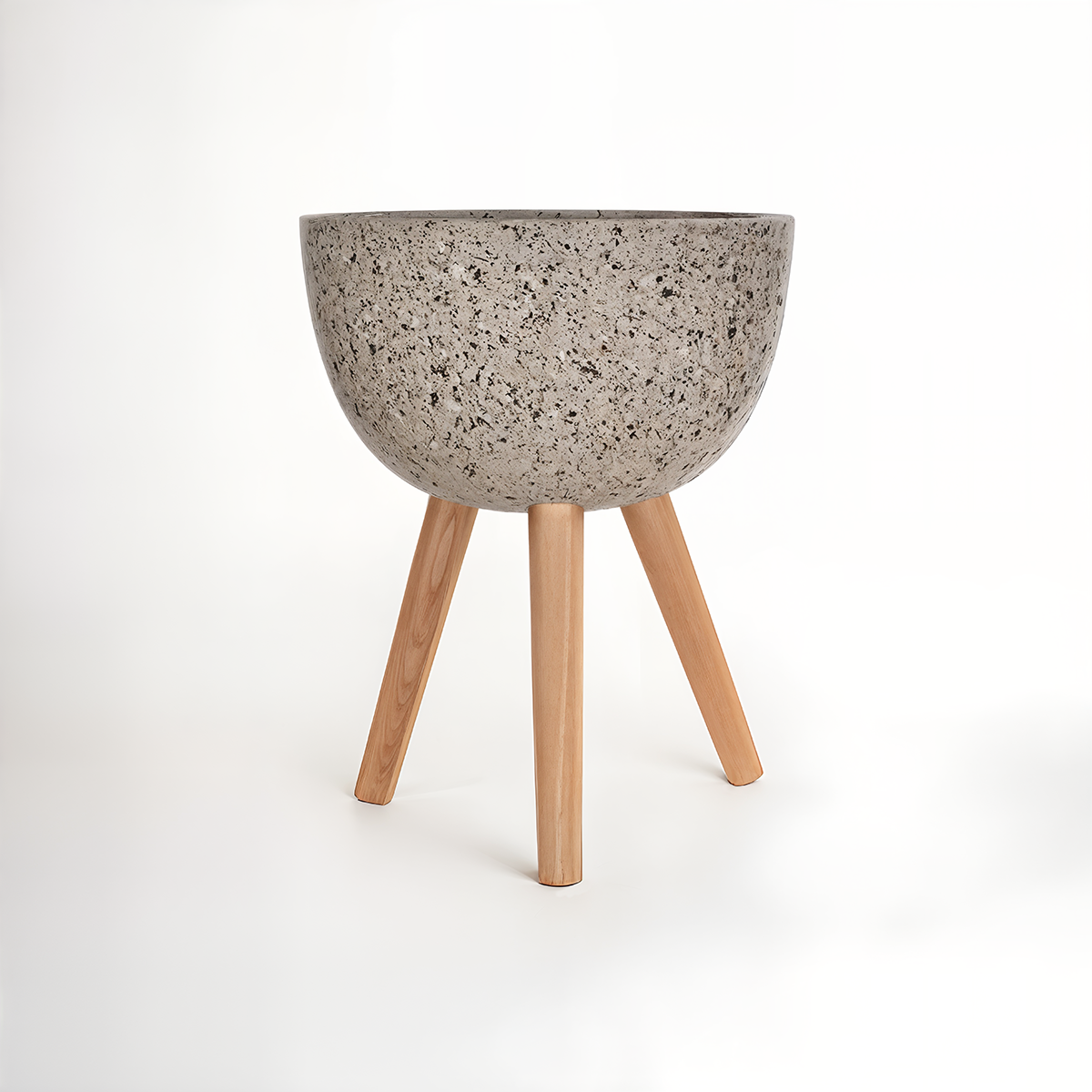 Darnell Medium Grey Speckled Planter