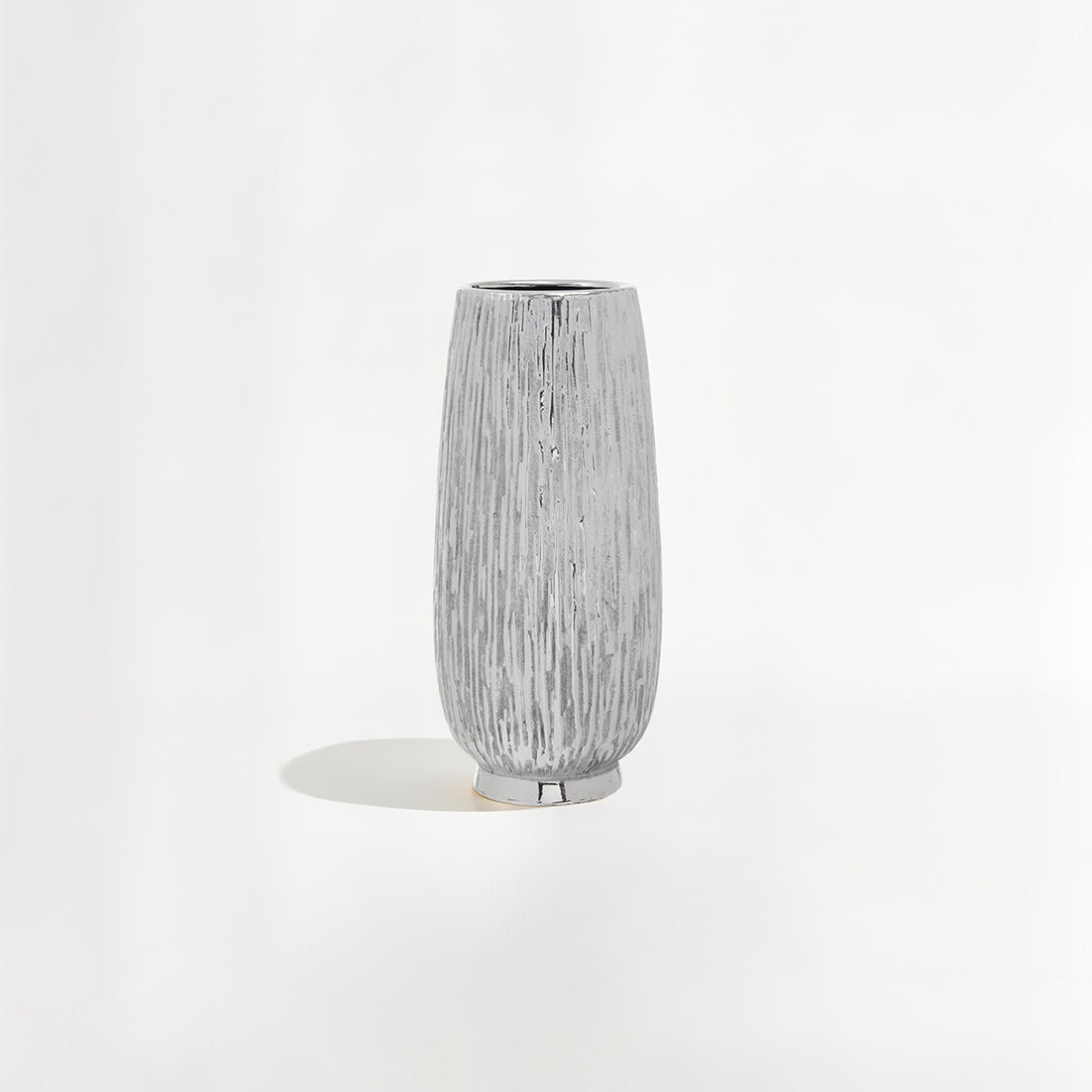 Hesper Large Silver Ceramic Vase