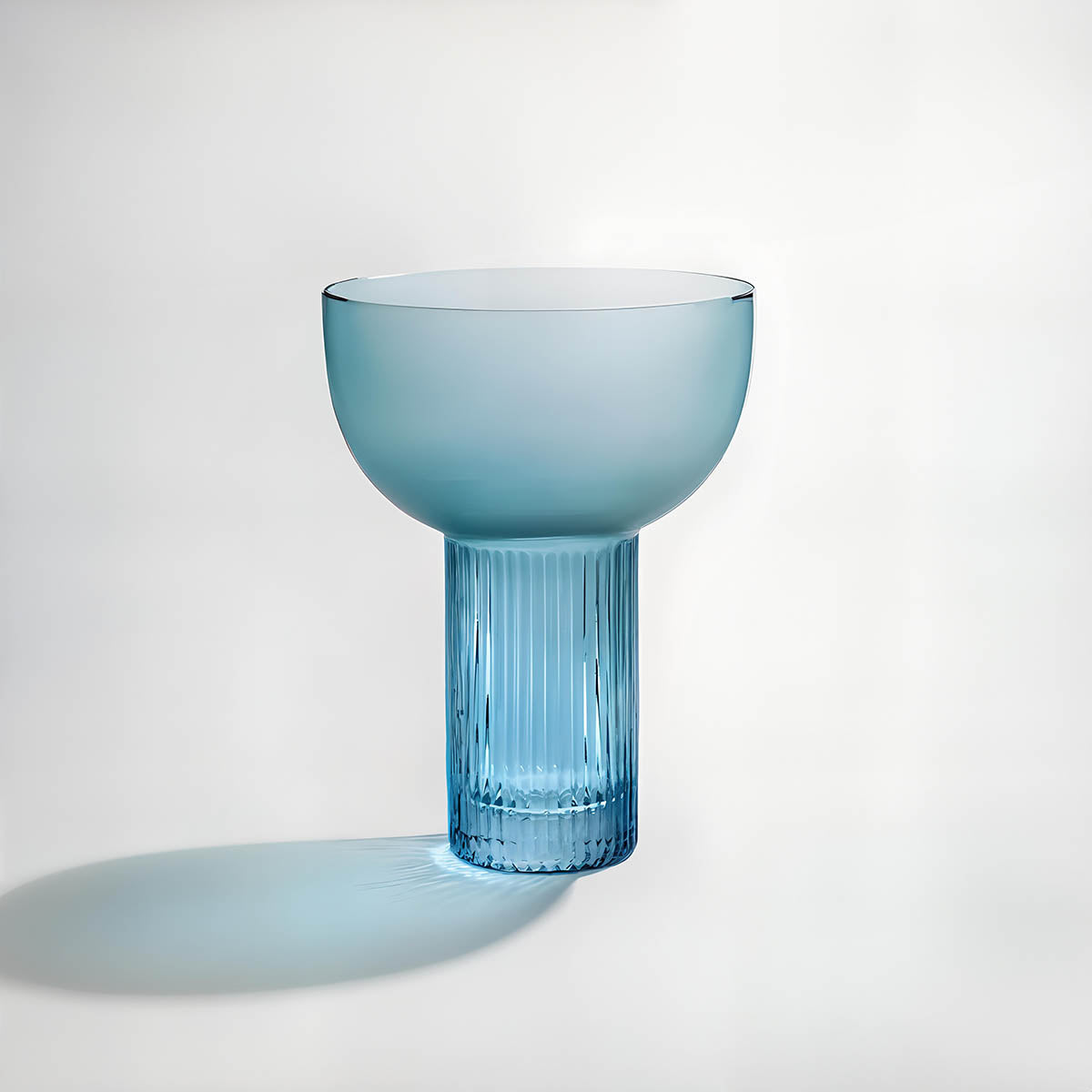 Esma Small Light Blue Glass Vase