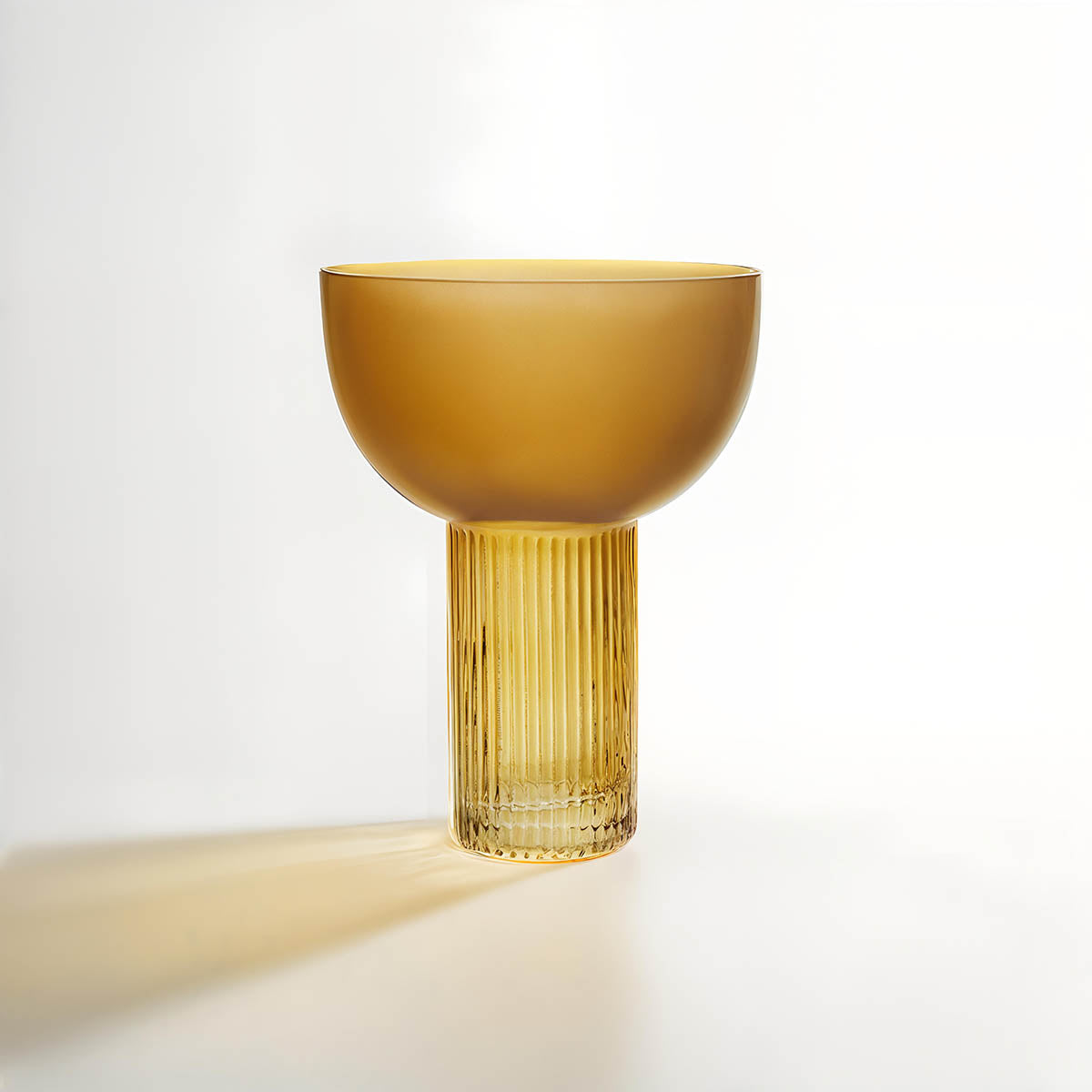 Esma Small Ochre Glass Vase