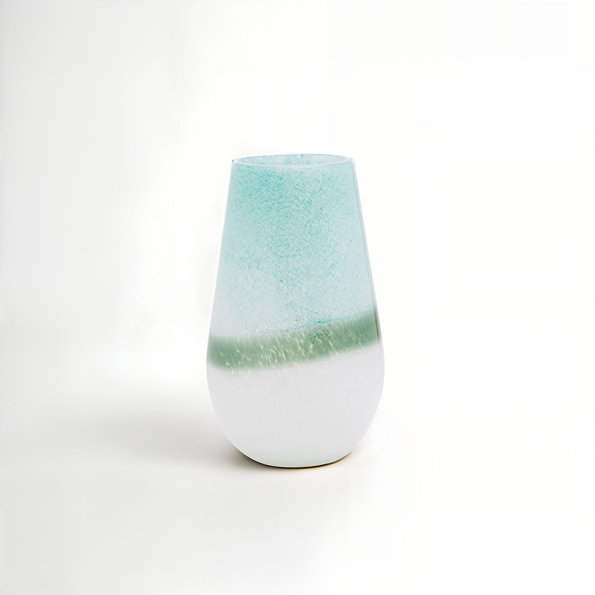 Celia Small Turquoise And White Vase