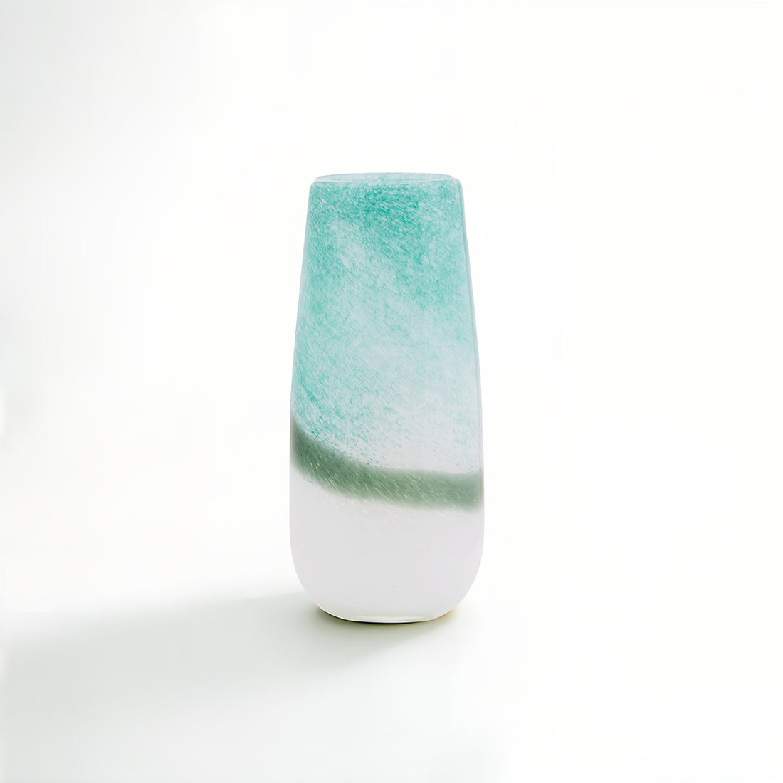 Celia Large Green And White Vase