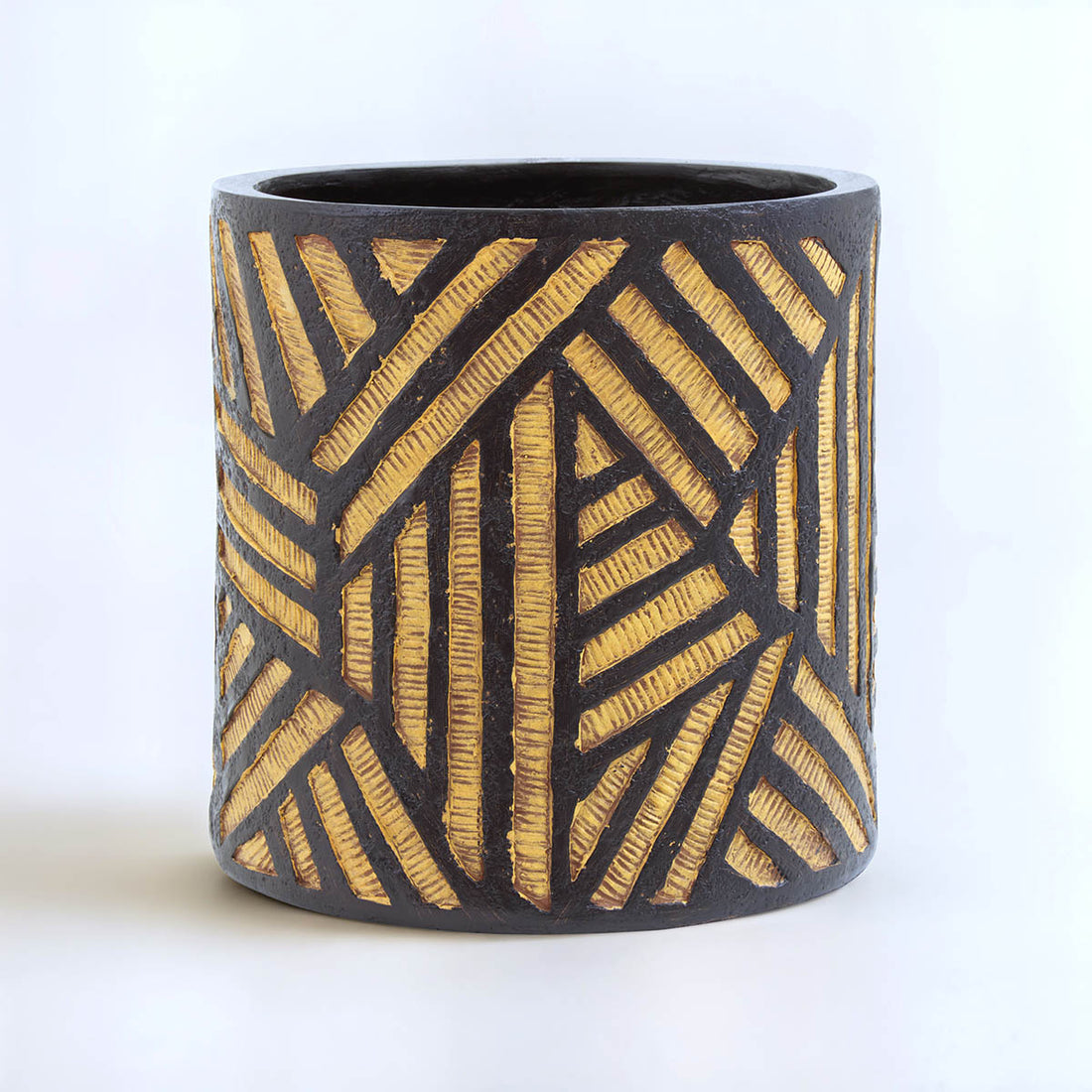 Darnell Natural And Black Planter