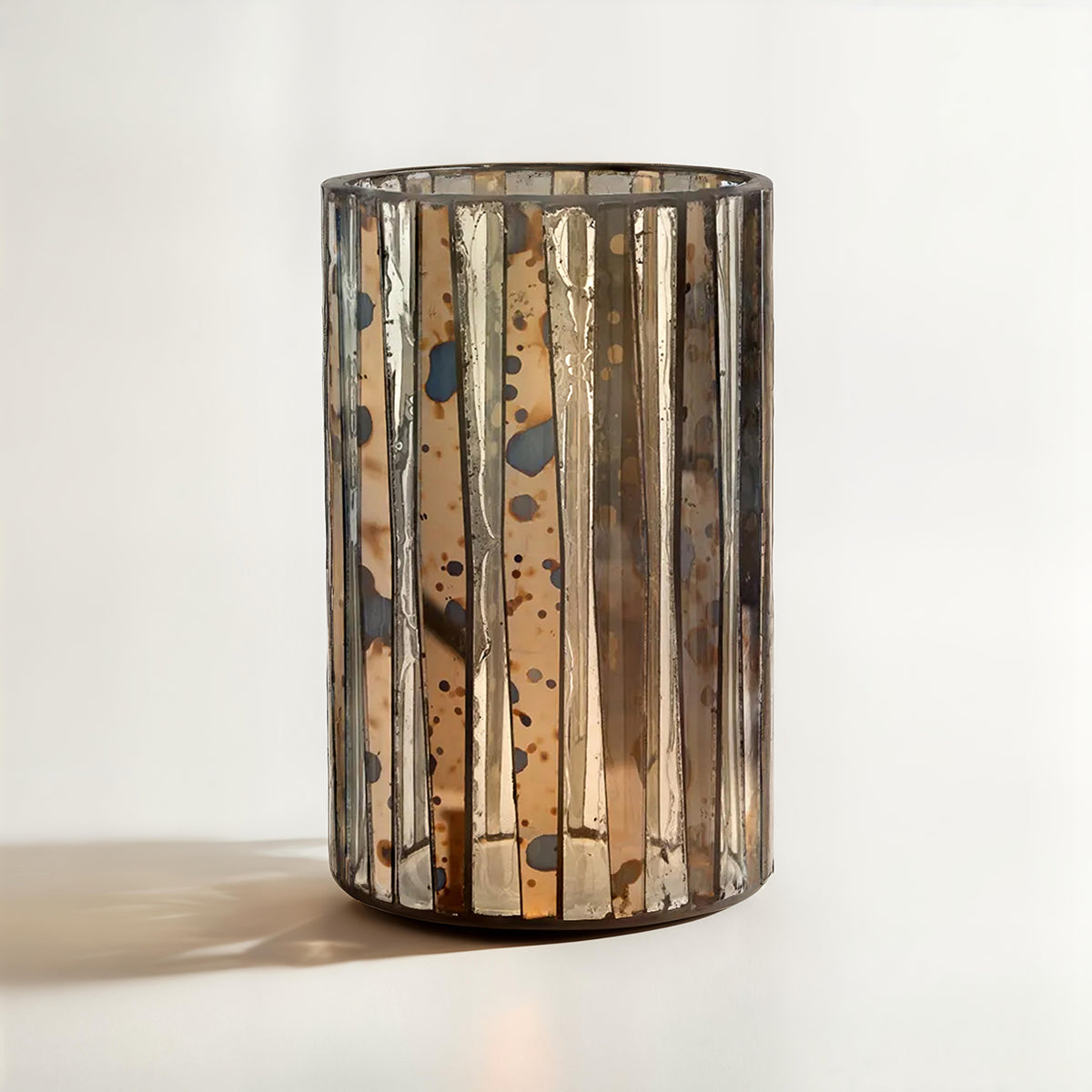 Gaia Metallic Large Candle Holder