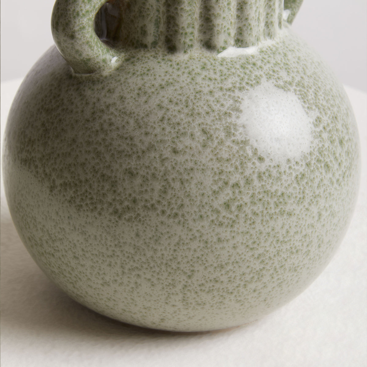 Calcita Small Green Stoneware Vase