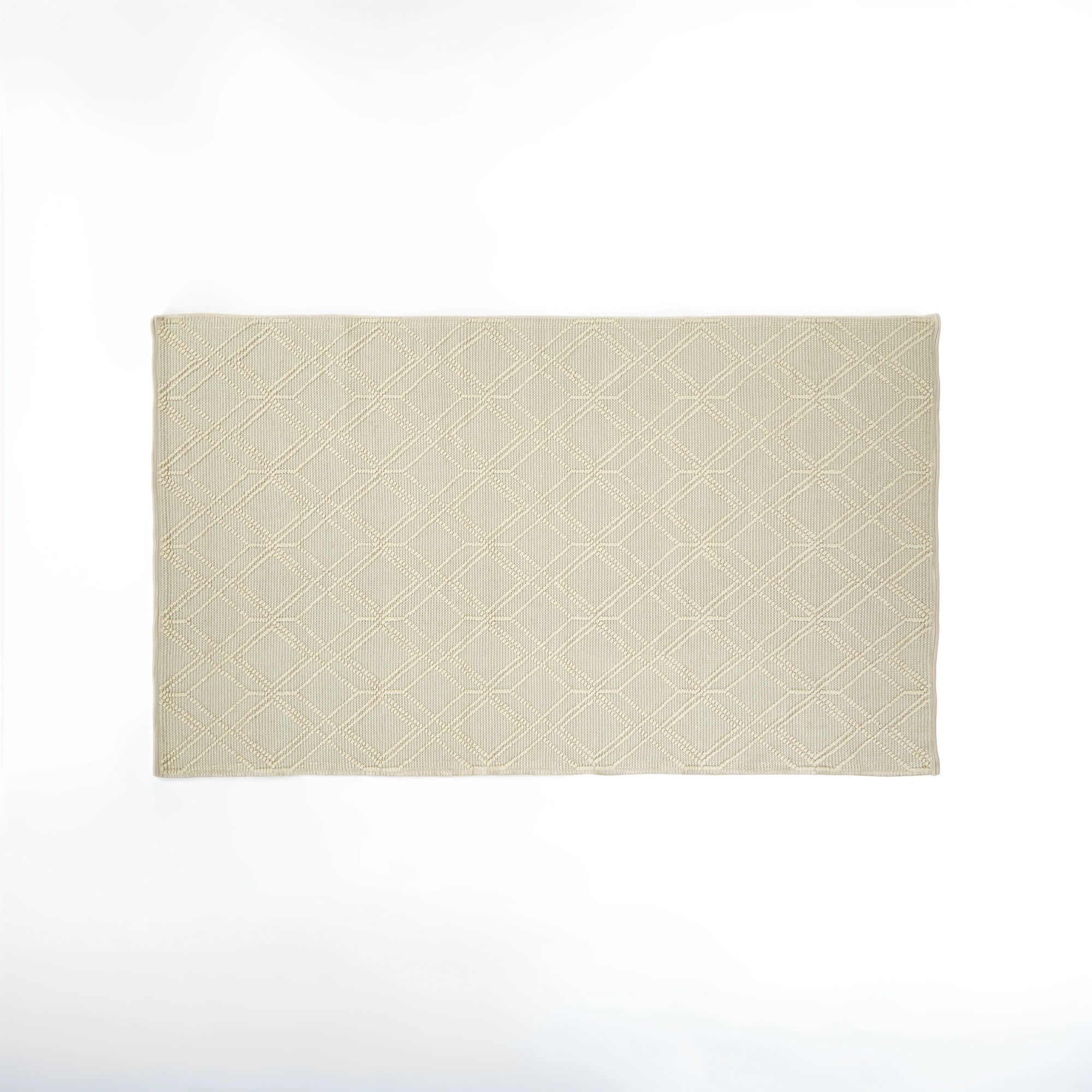 Bosie Jango Large Geometric Ivory Rug