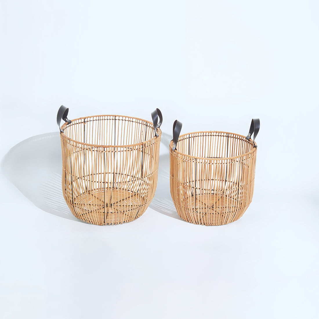 Batu Set Of 2 Natural Rattan Baskets