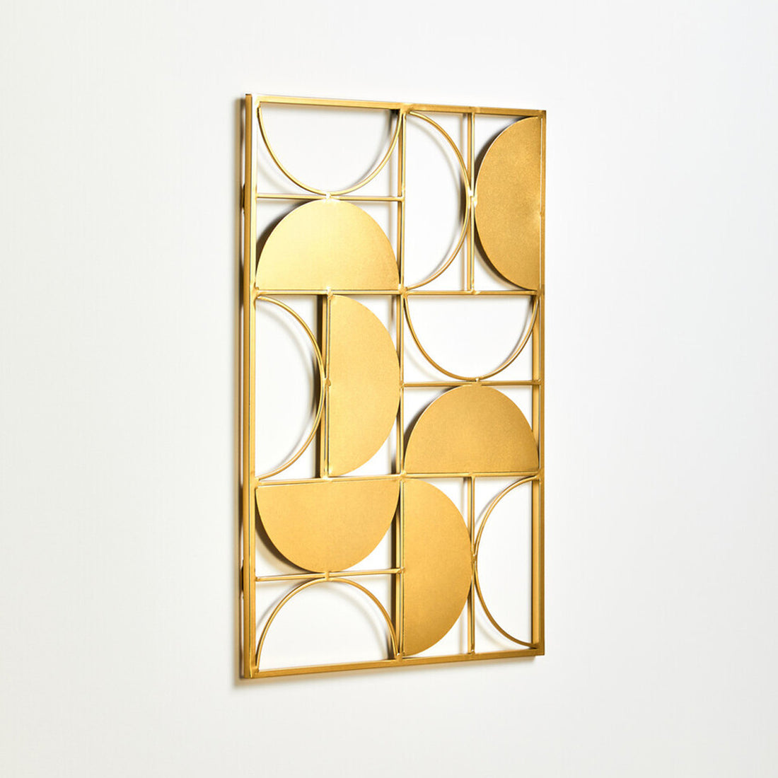 Trento Gold Finish Semicircle Wall Art