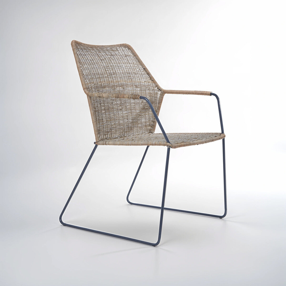 Manado Angled Design Natural Rattan Chair