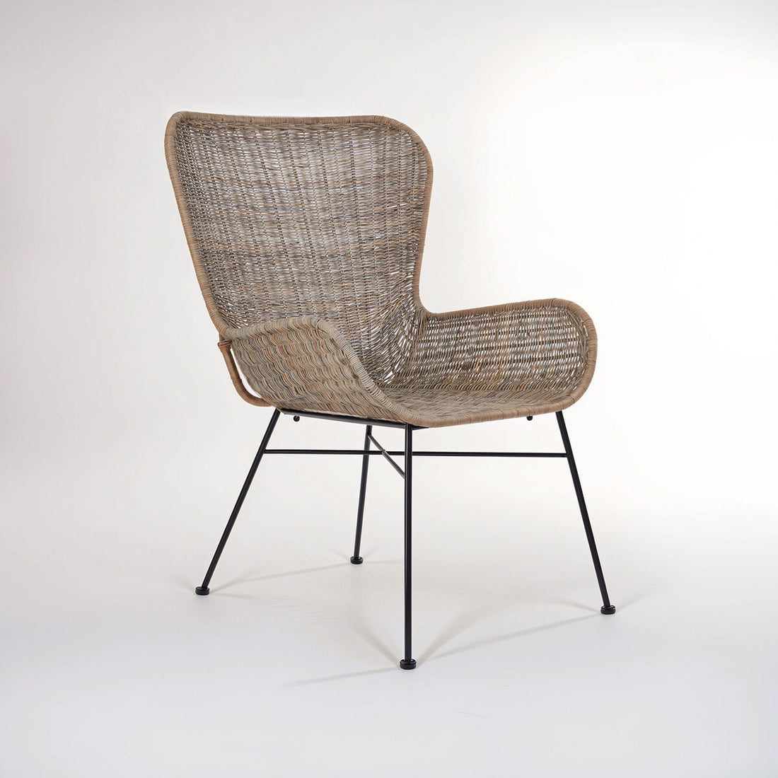 Manado Curved Design Natural Rattan Chair