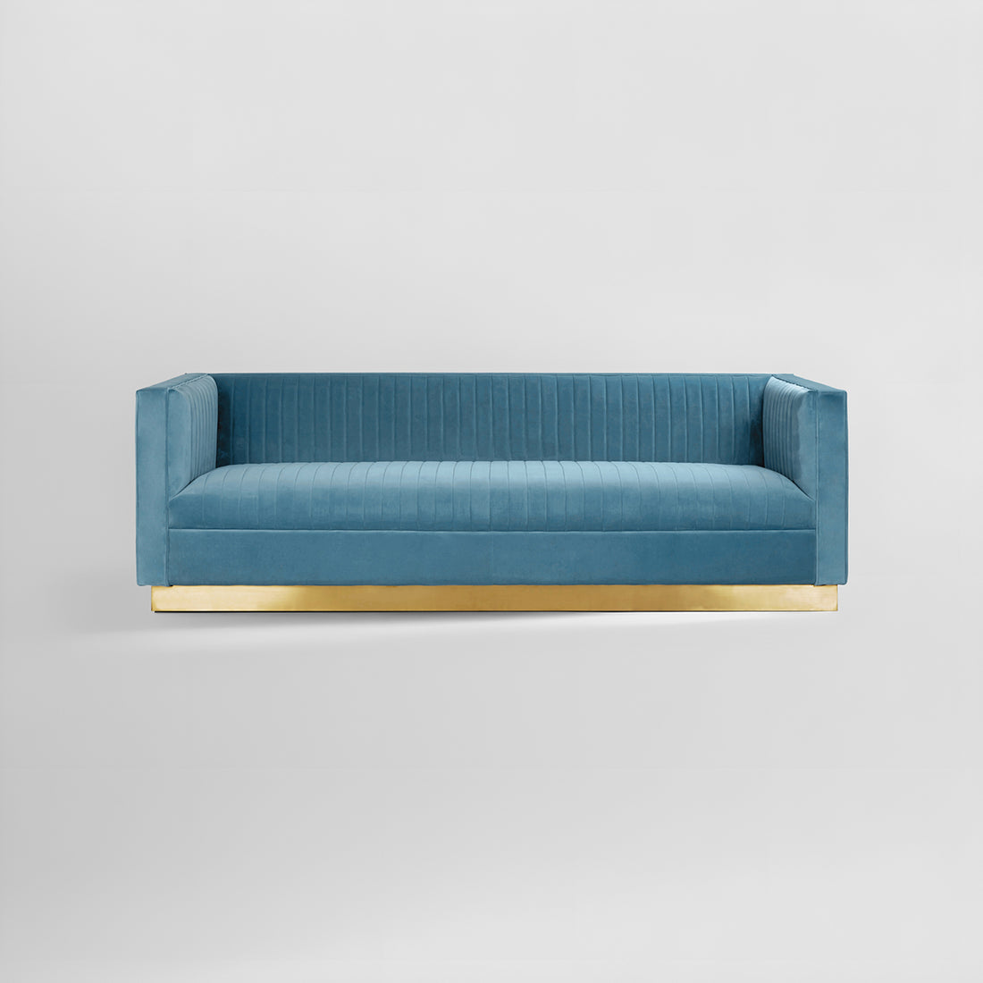 Opal 3 Seat Light Blue Sofa