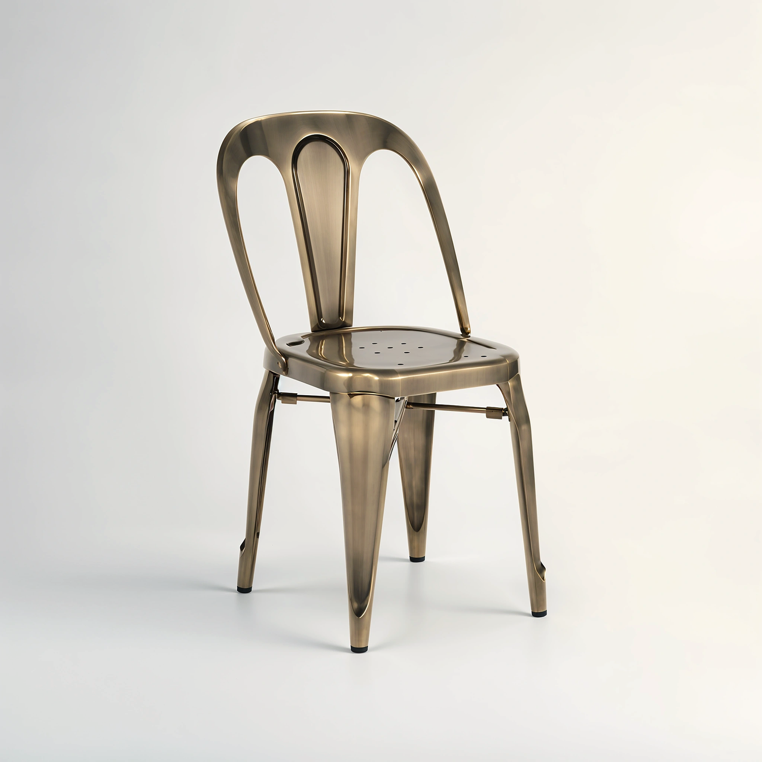 Grange Brass Finish Metal Chair