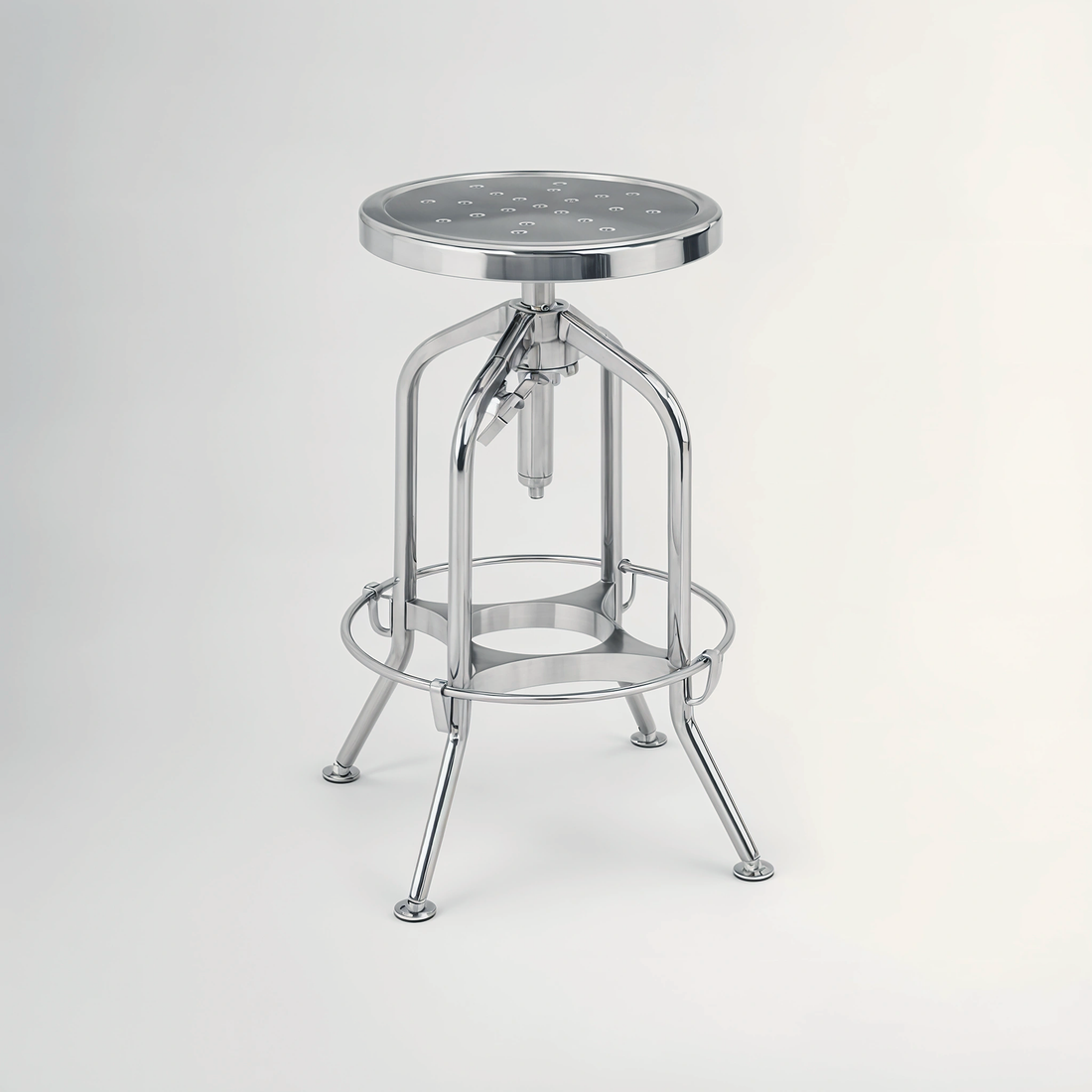 Gator Silver Adjustable Stool