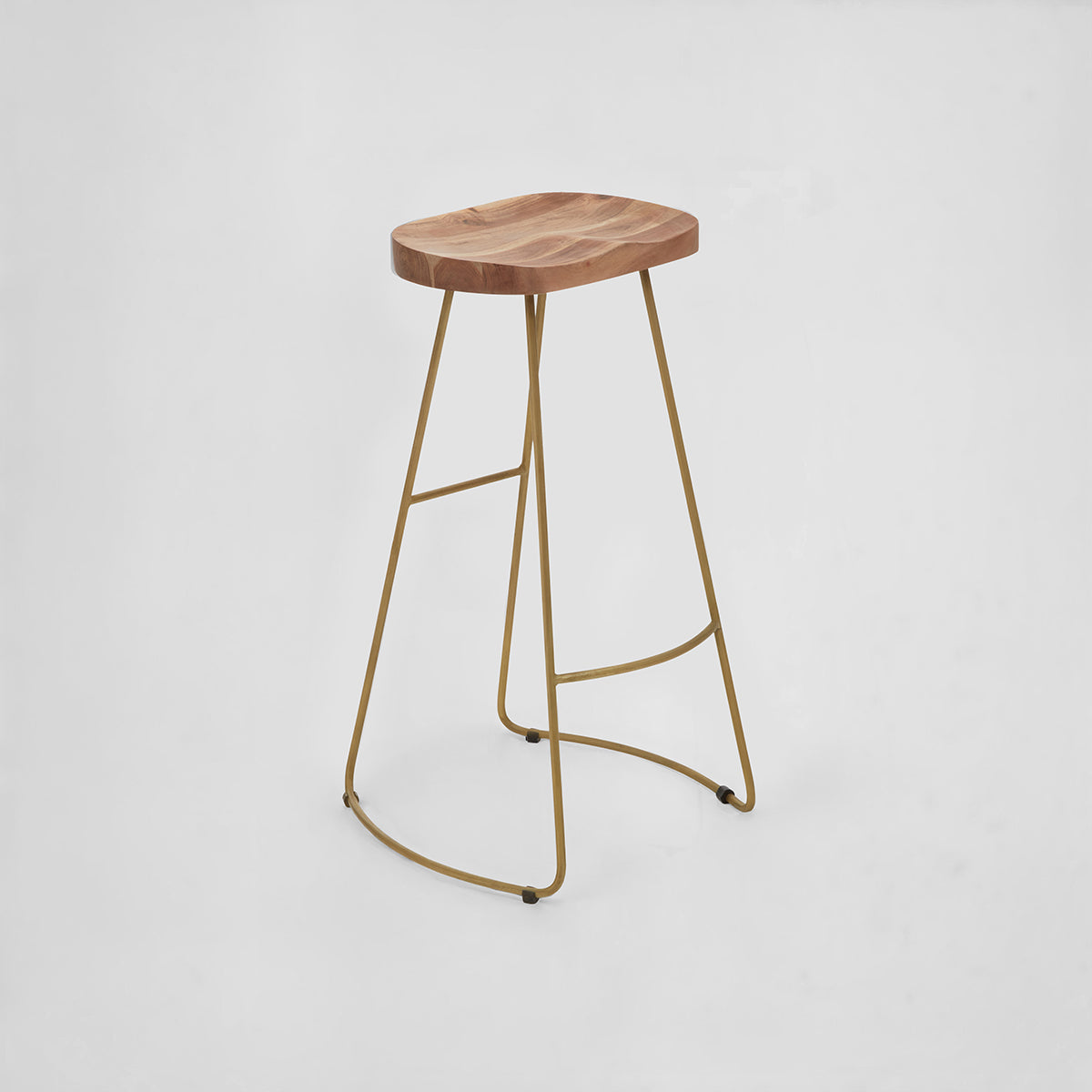 Nandri Acacia Wood Bar Stool