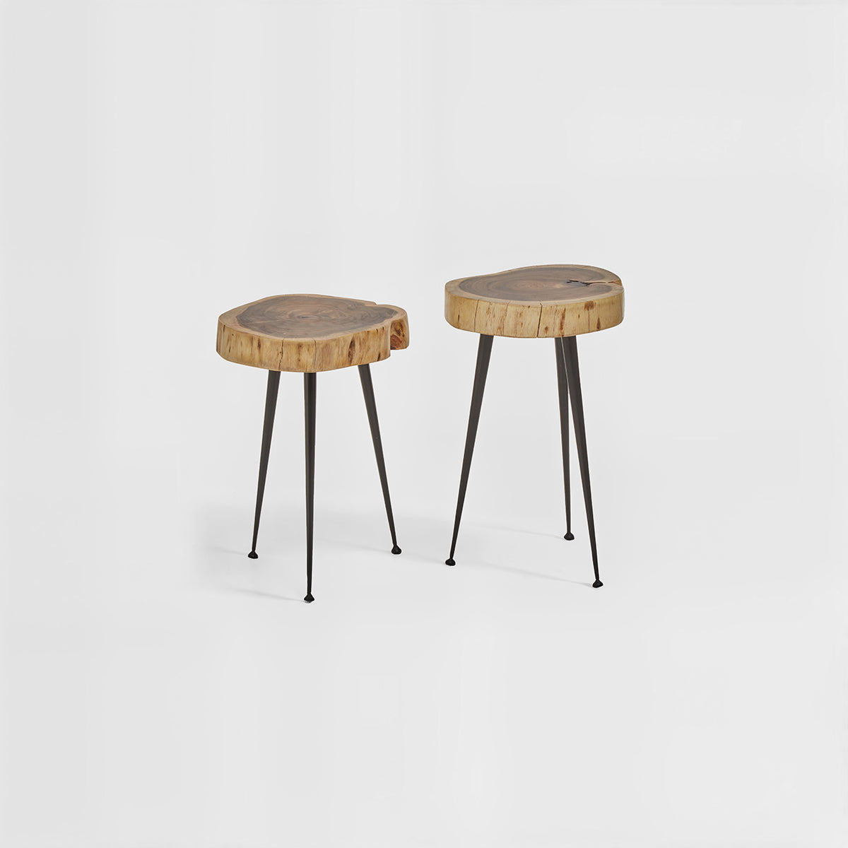 Nandri Set Of 2 Acacia Wood Side Tables