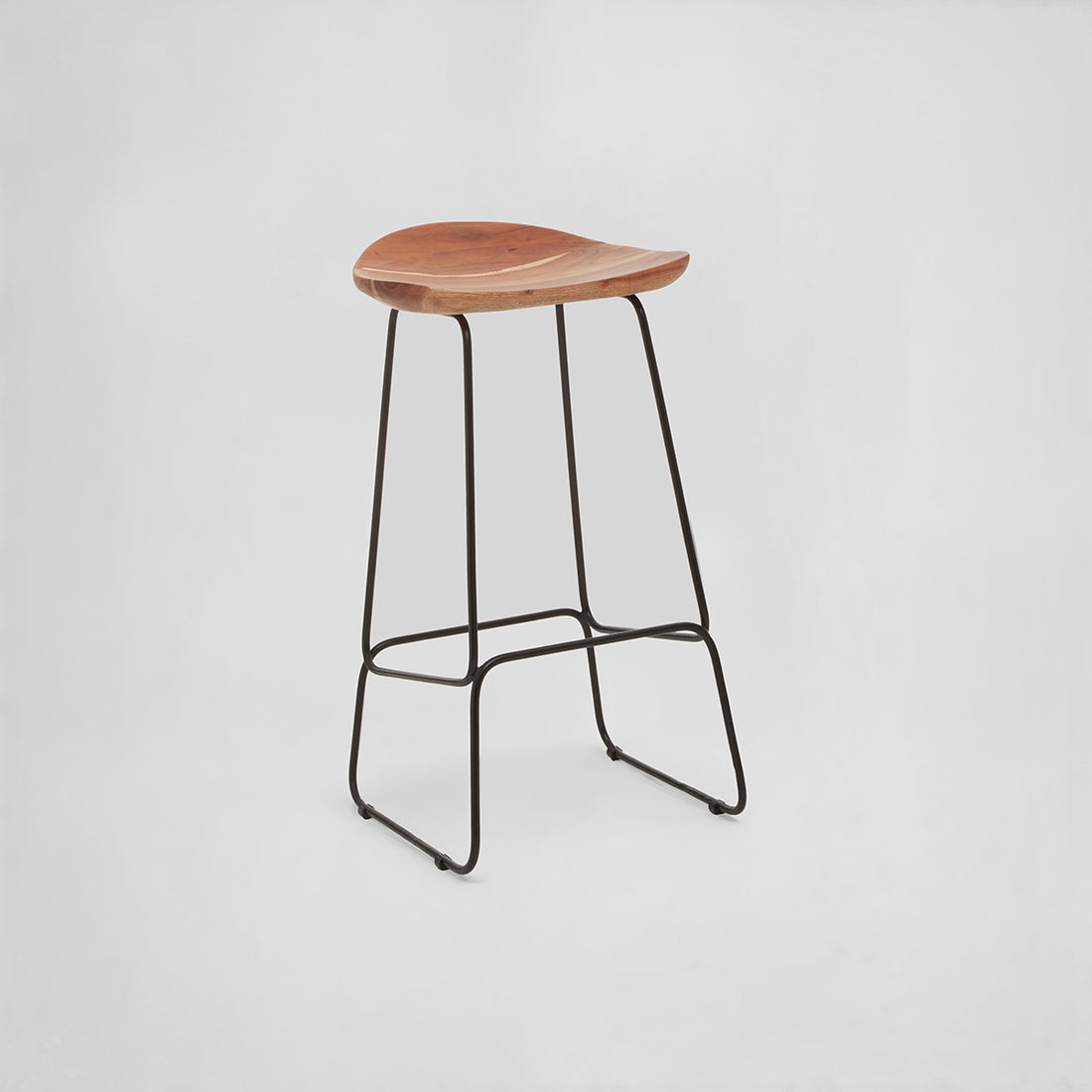 Nandri Black Frame Bar Stool