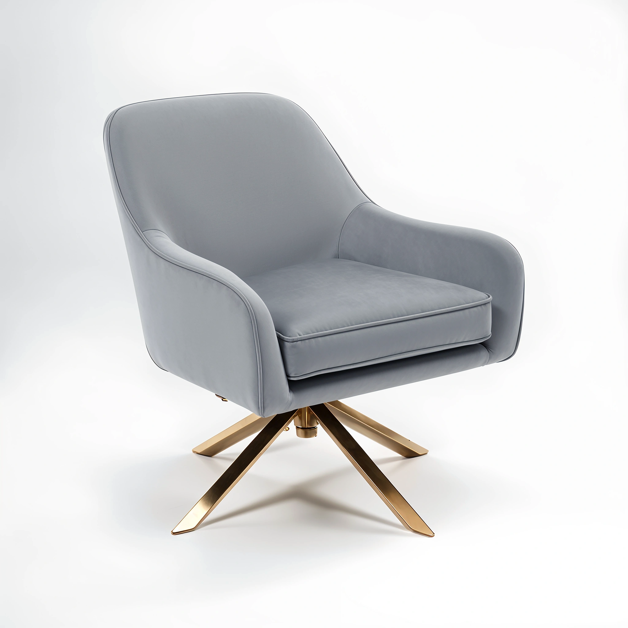 Avery Grey Velvet Chair