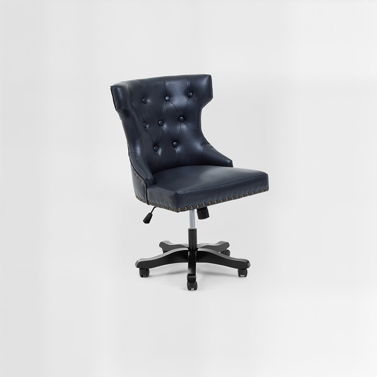 Walson Black Leather Effect Home Office Chair