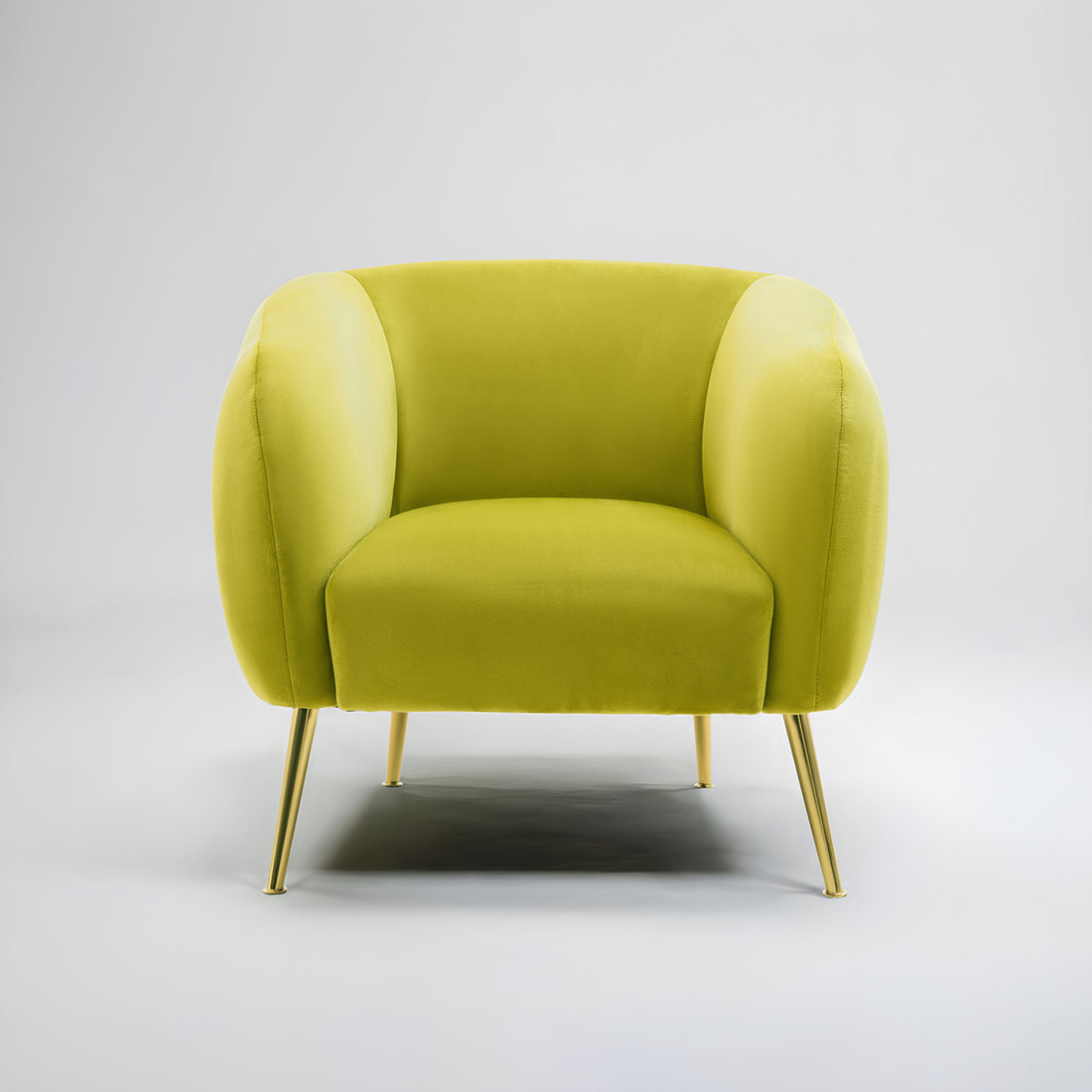 Yasmeen Olive Velvet Armchair