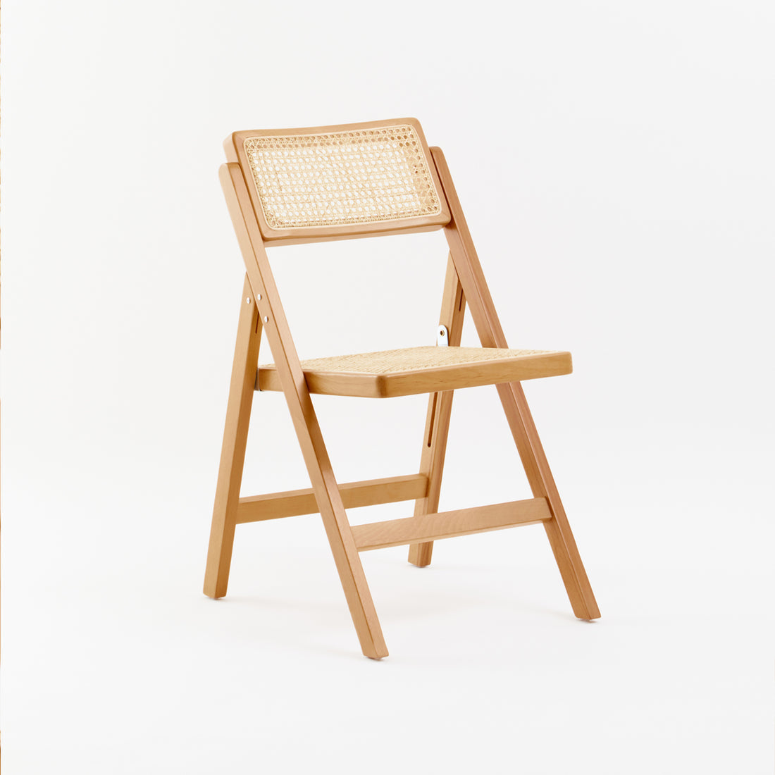 Cebu Natural Rattan and Beechwood Folding Chair