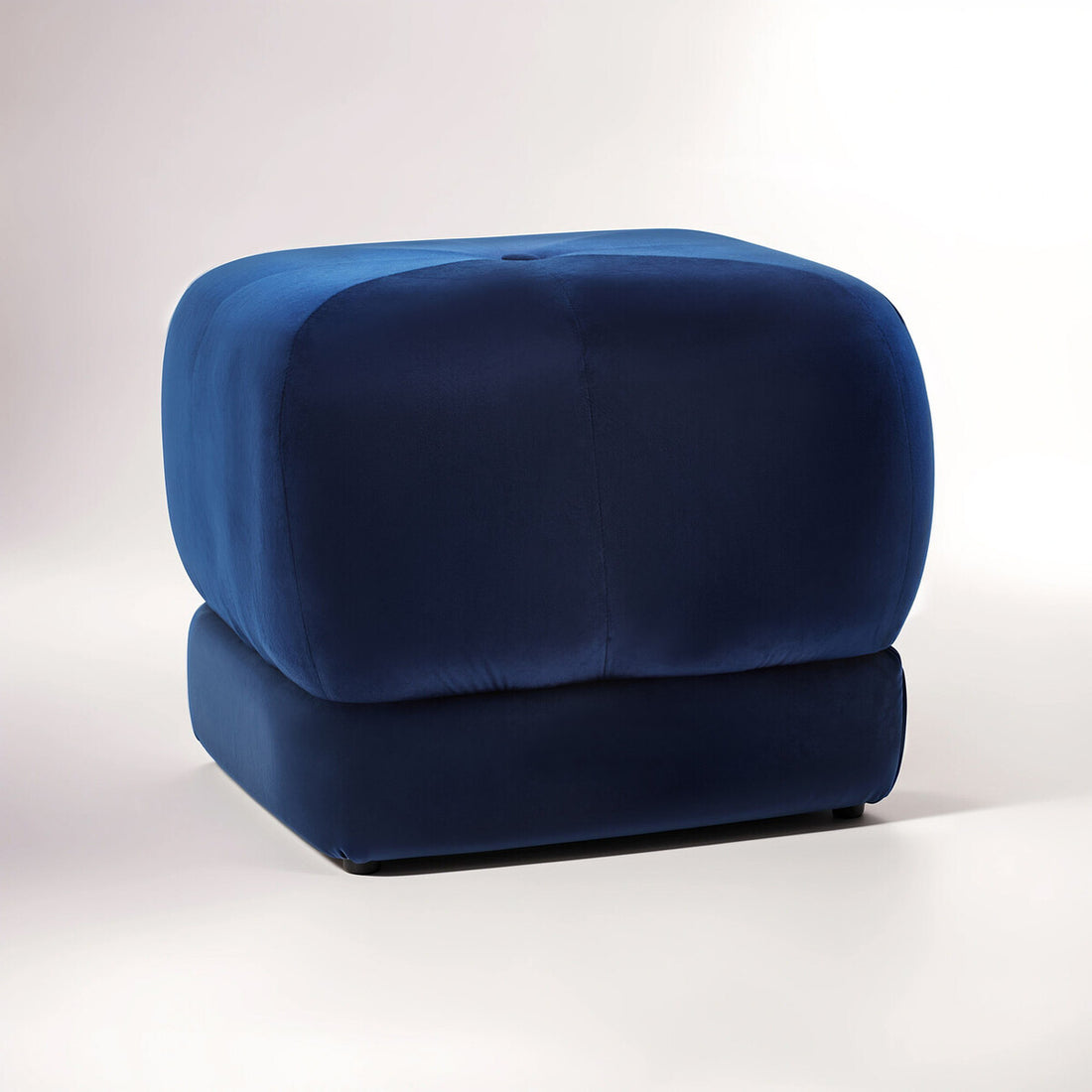 Kaia Midnight Blue Velvet Stool