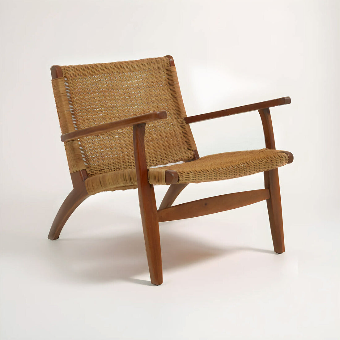 Java Woven Chair In Brown Natural Rattan