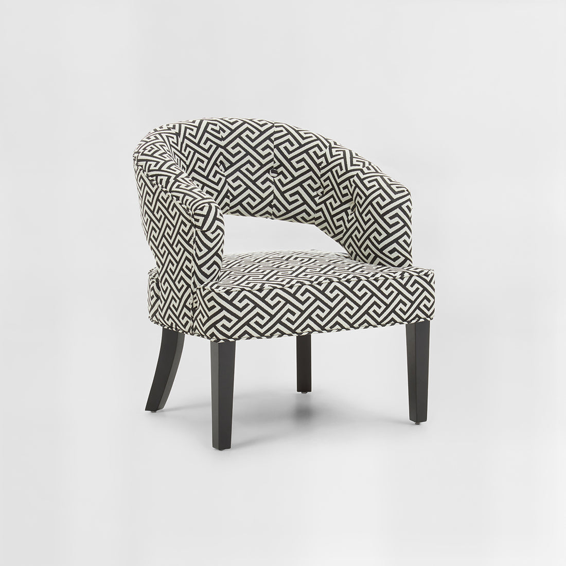 Regents Park Greek Key design Cutout Lounge Chair