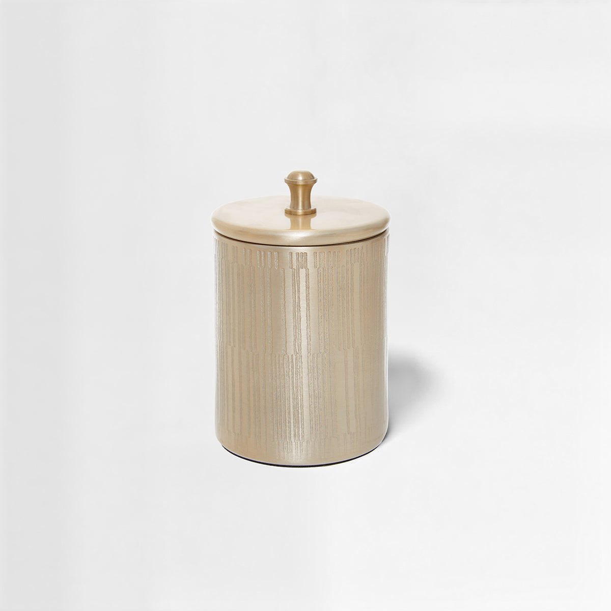 Allegra Champagne Finish Bathroom Jar