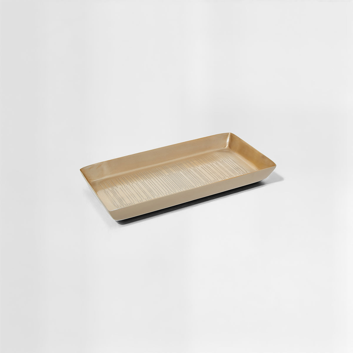 Allegra Champagne Finish Bathroom Tray