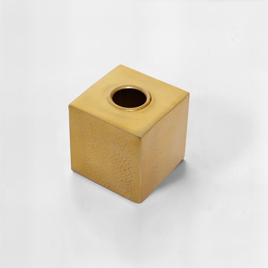 Allegra Gold Finish Tissue Box