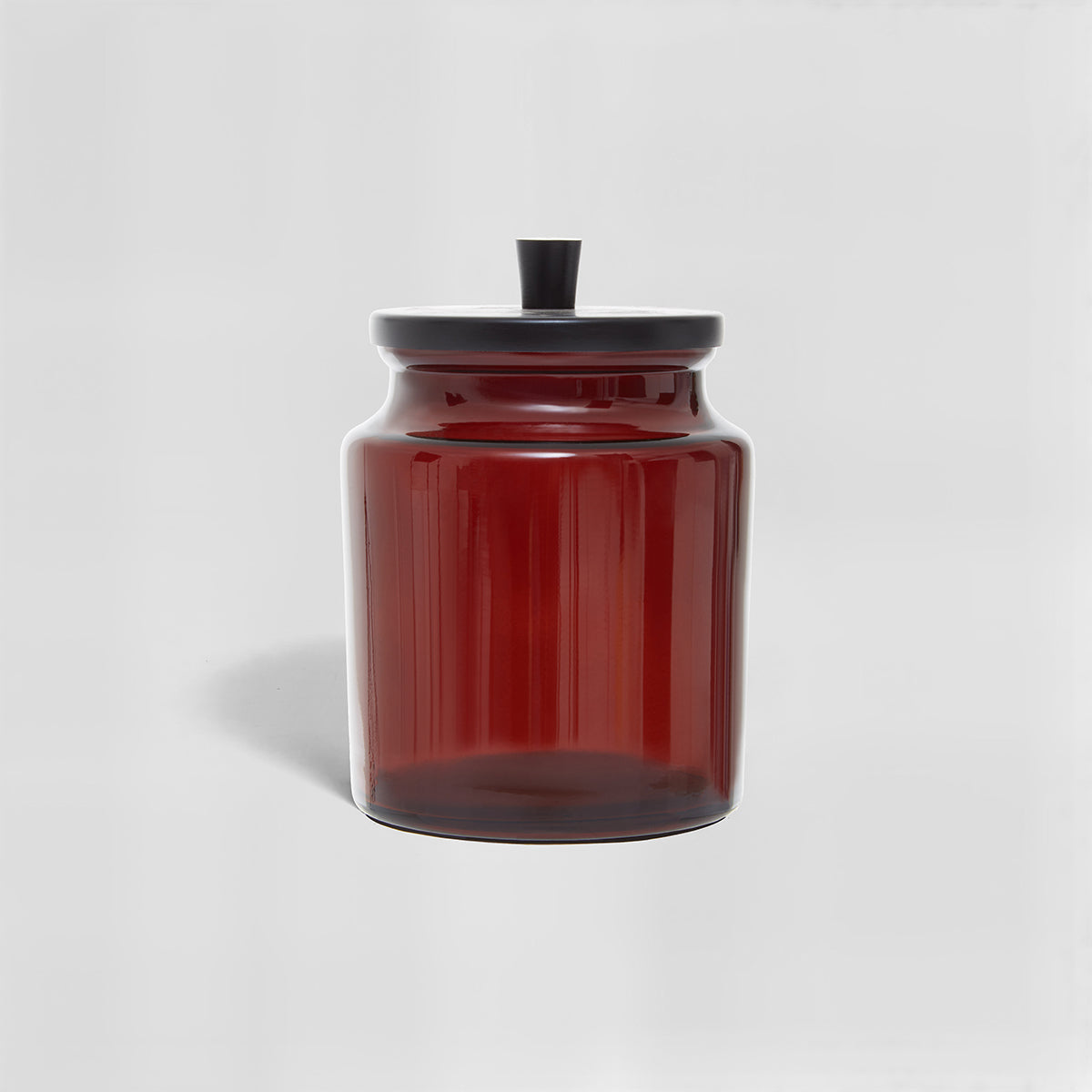 Allegra Kiara Brown Glass Bathroom Jar