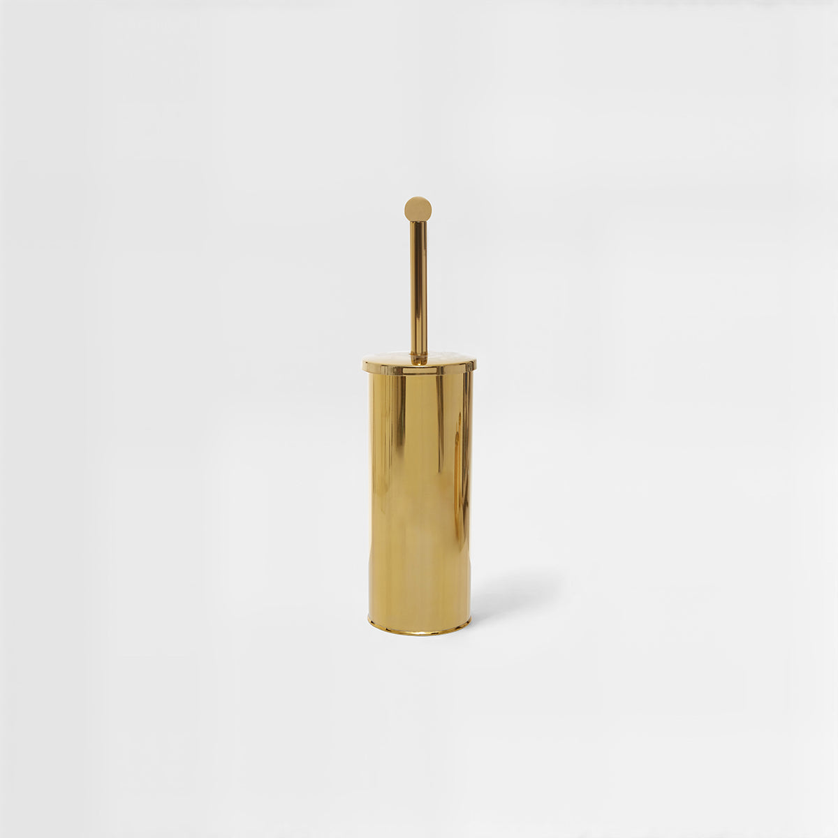 Allegra Stainless Steel Toilet Brush With Gold Detail