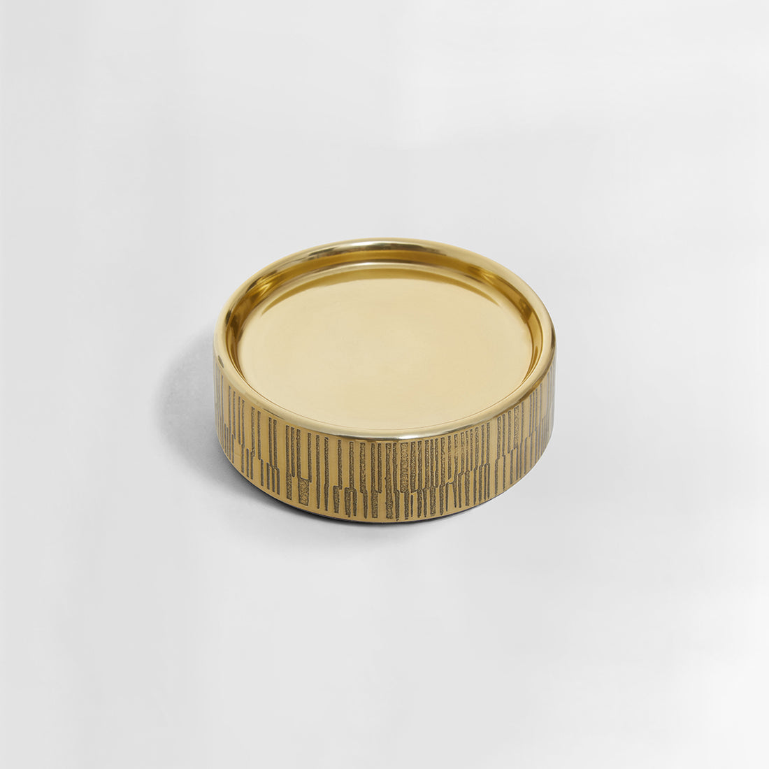 Allegra Line Effect Gold Soap Dish