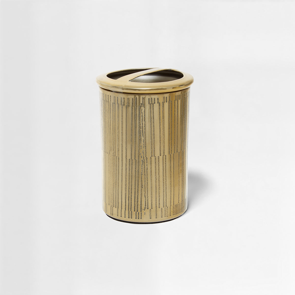 Allegra Line Effect Gold Toothbrush Holder